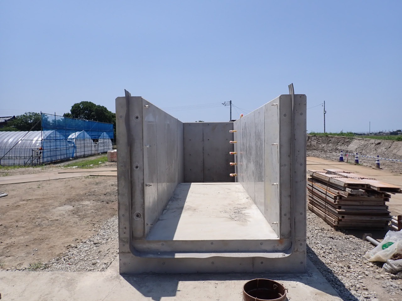 工事進捗状況 針ヶ曽根地区 第2号揚水機場第1次工事 株式会社廣瀨